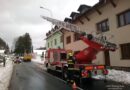 1.2.2023 – odstranění ledů visících ze střechy